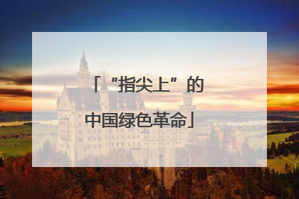 “指尖上”的中国绿色革命